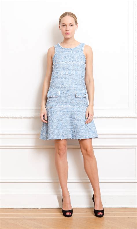 chanel blue dress|chanel dress shop online.